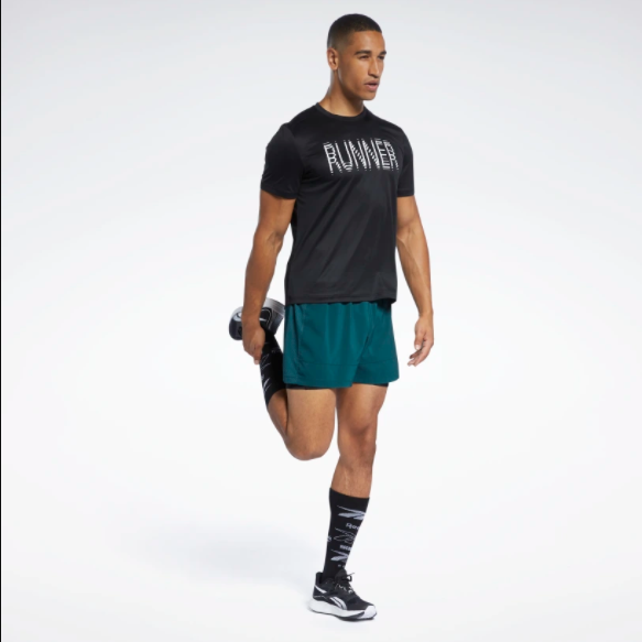 Tee Reebok Run Essential Negro