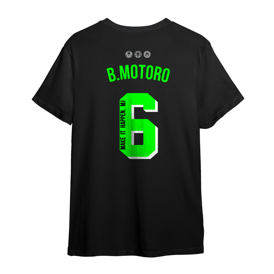 Tee Motoro Dama Sexto Negro