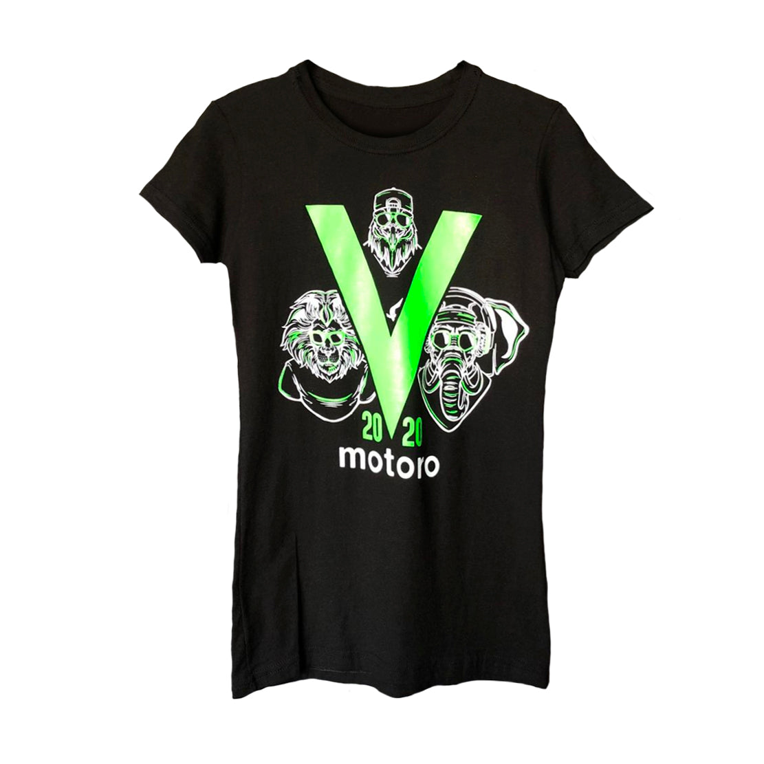 Tee Motoro Vto Negro Dama