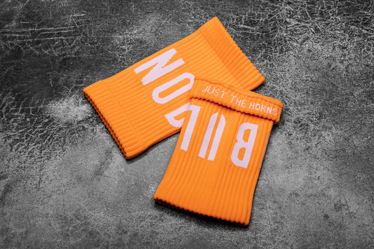 WristBand Muñequera Nobull Liso Naranja Neon
