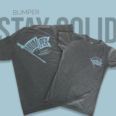 Tee Bumper Dama Flag Stay Gris